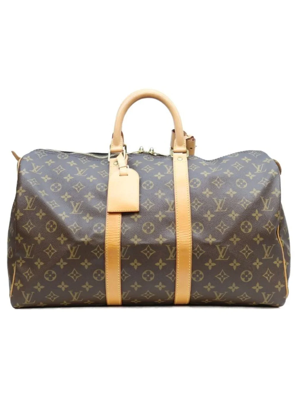 Louis Vuitton Brown Monogram Keepall 45 Boston Bag